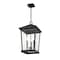Z-Lite Beacon 3 Light Outdoor Chain Mount Ceiling Fixture, Black & Clear Beveled 568CHXL-BK - alternate 4